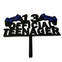 Two Colour Cake Topper Teenager Custom PJ Laser Designs QLD