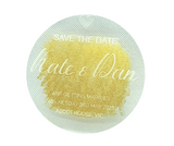Round Acrylic Save the Date Magnet PJ Laser Designs QLD