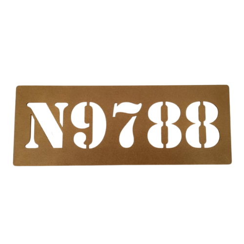 Hive Registration Number Example Beehive Registration Number Stencil | PJ Laser Designs