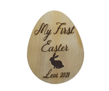 My First Easter Personalised Name Timber Plaque PJ Laser Designs QLD