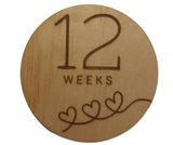 Timber Pregnancy Milestone Photo Prop PJ Laser Designs QLD