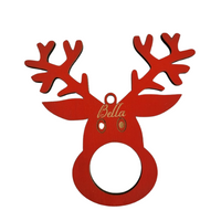 Personalised Christmas Ornament Reindeer PJ Laser Designs QLD