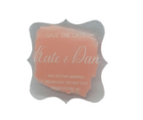 Clear Acrylic Save the Date Magnet PJ Laser Designs QLD