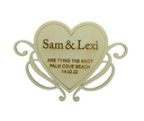 Timber Save the Date Magnet PJ Laser Designs QLD