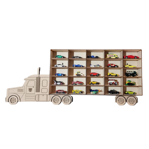 Toy Car Storage Semi Truck Style PJ Laser Design QLD