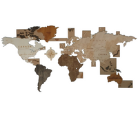 Wooden World Map Wall Art PJ Laser Design QLD